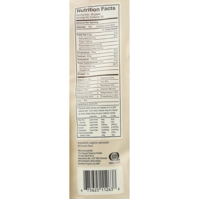 One Degree Organic Foods Spr Khorasn Flour (6x32Oz)