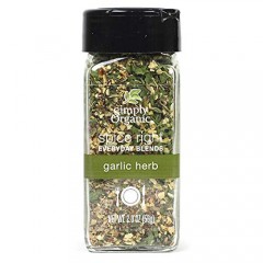Simply Organic Organic Spice Right Everyday Blends, Garlic Herb (6X2 OZ)