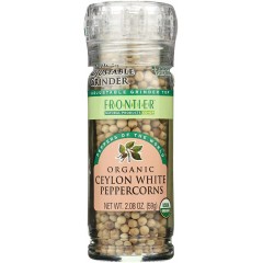 Frontier Organic Ceylon White Peppercorns (6x2.08Oz)