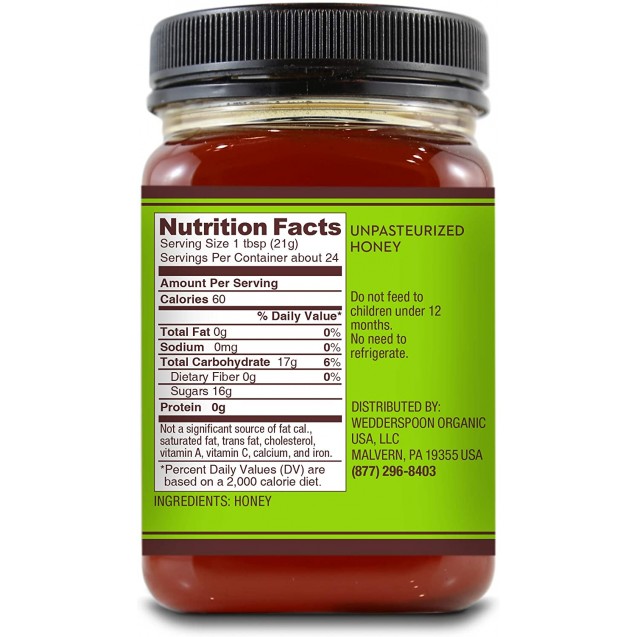 Wedderspoon Honey Beechwood 100 Percent Raw 17.6 oz