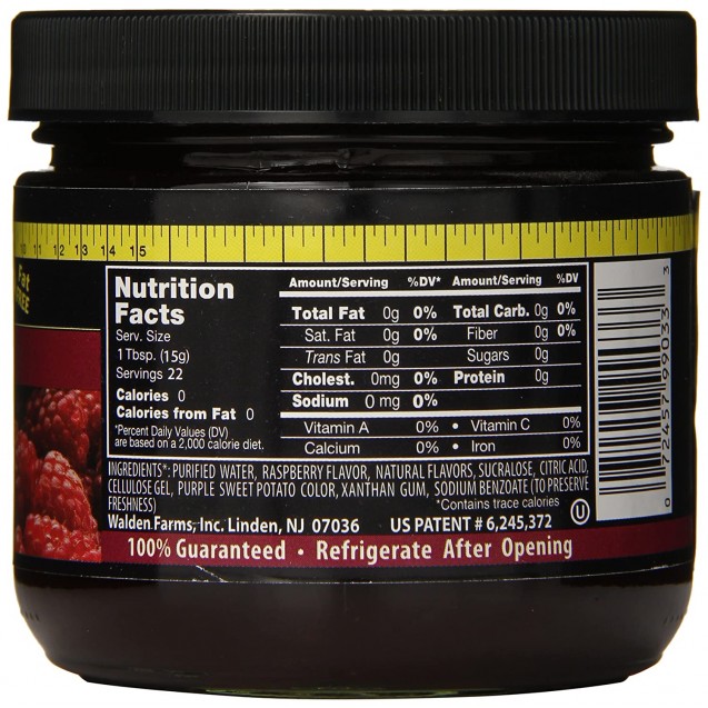 Walden Farms Calorie Free Raspberry Fruit Spread (6x12 Oz)