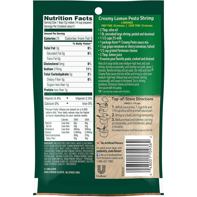 Knorr Creamy Pesto Sauce Mix (12x1.2Oz)