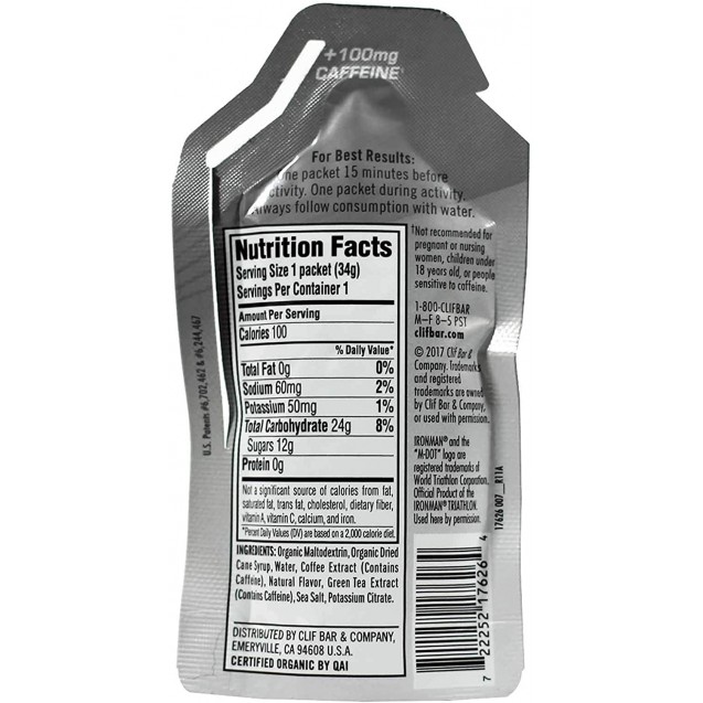 Clif Bar Shot Gel Double Espresso (24x1.2Oz)