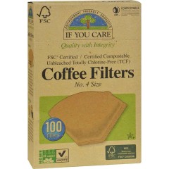 If You Care Coffee Filter #4 Cone Brown Coffee Filter (1x100 CT)