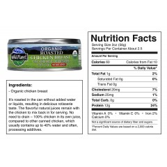 Wild Planet Organic Roasted Chicken Breast With No Salt (12x5 OZ)