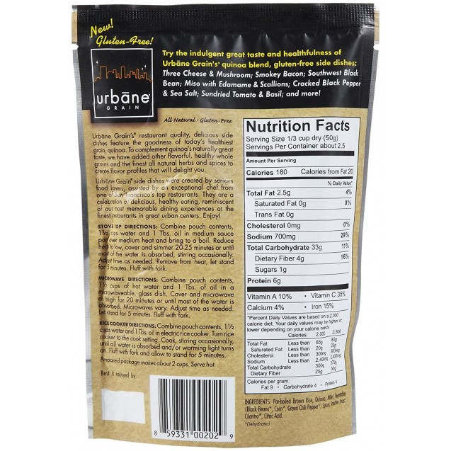 Urbane Grain Quinoa Southwest (6x4OZ )