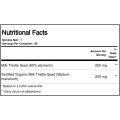 Zahlers Milk Thistle - 450 mg - 60 Capsules