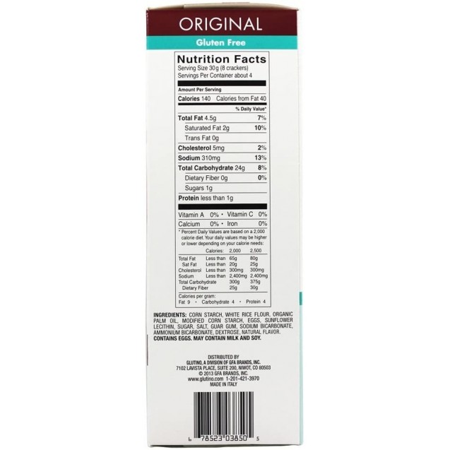 Glutino Original Crackers (6x 4.4 Oz)
