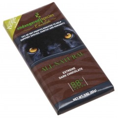 Endangered Species Ext Dark Chocolate Bar Black Panther (12x3 Oz)