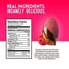 Wild Things Mini Skinny Dipped Almonds in Dark Chocolate Raspberry (48x0.46 OZ)