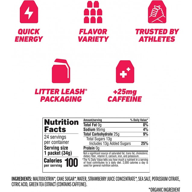 Clif Bar Strawberry Clif Bar Shot (24x1.2 Oz)
