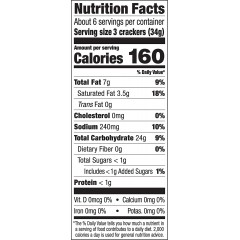 Glutino Table Crackers (12x7Oz)