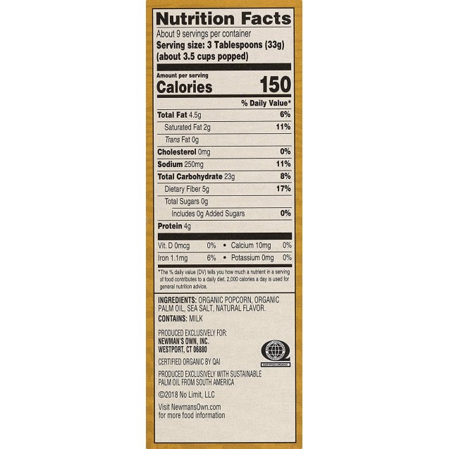 Newman's Own Microwave Butter Popcorn (12x3PK )