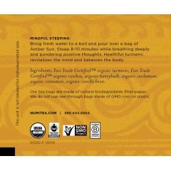 Numi Tea Amber Sun,Robois,Cinn,Vanilla (6x12 BAG)