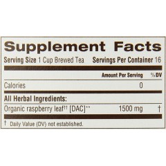 Traditional Medicinals Raspberry Leaf Tea (1x16 Bag)