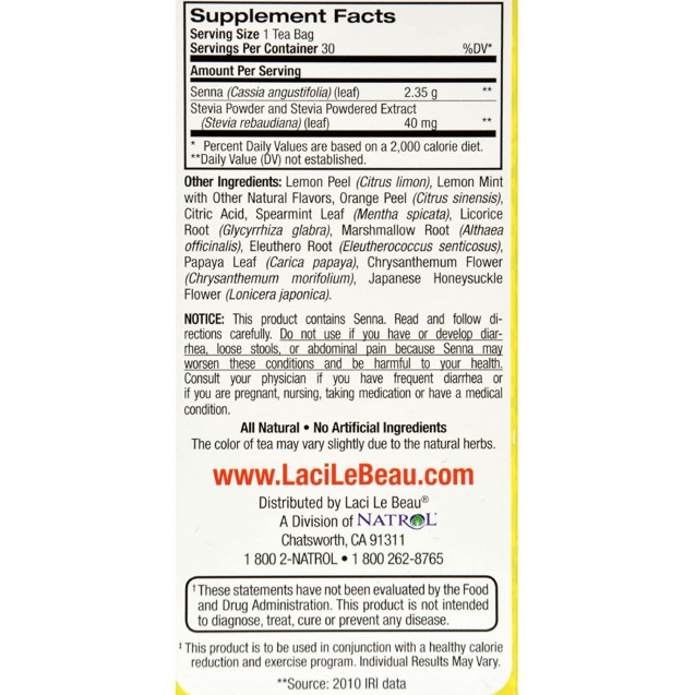 Laci Le Beau Lemon Mint Super Diet Tea (1x30 Bag) 