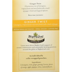 Mighty Leaf Tea Ginger Twist (6x15BAG)
