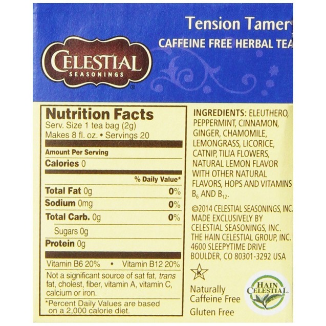 Celestial Seasonings Tension Tamer Herb Tea (6x20 bag)