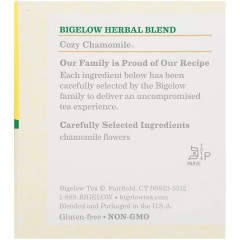 Bigelow Cozy Chamomile Herb Tea (6x20 Bag)