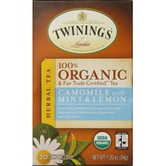 Twinings Camomile W/ Mint & Lemon Tea (6x20 Bag)