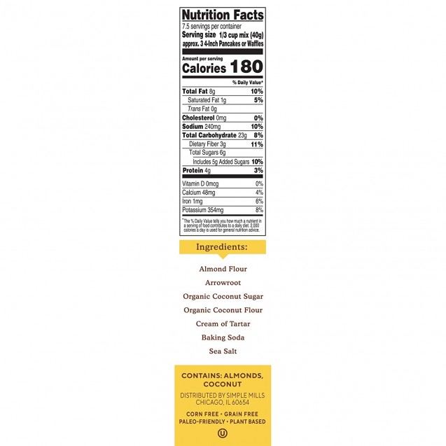 Simple Mills Sim Pancake & Waffle Mix (6X10.7 OZ)
