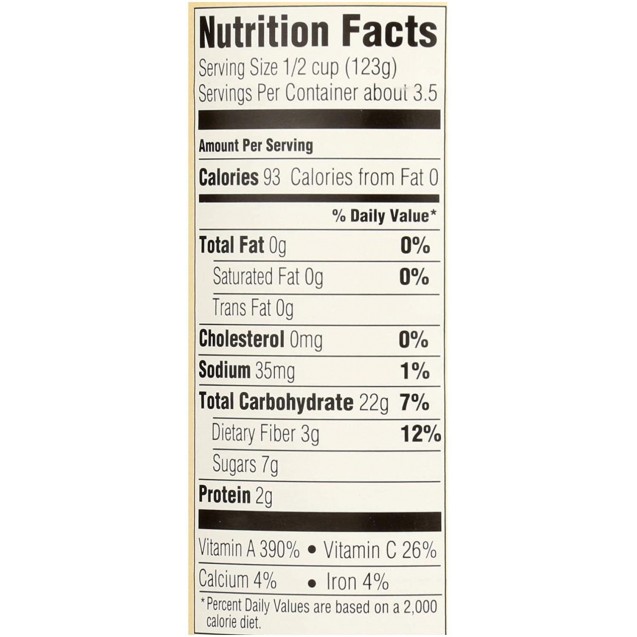 Farmer's Market Canned Pure Sweet Potato (12x15 Oz)