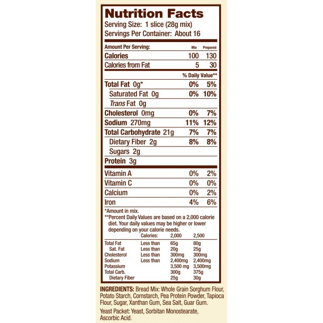 Bob's Red Mill Gluten Free Bread Mix (4x16 Oz)
